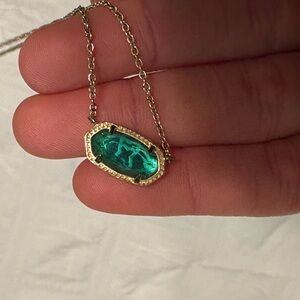 Kendra Scott necklace green gem